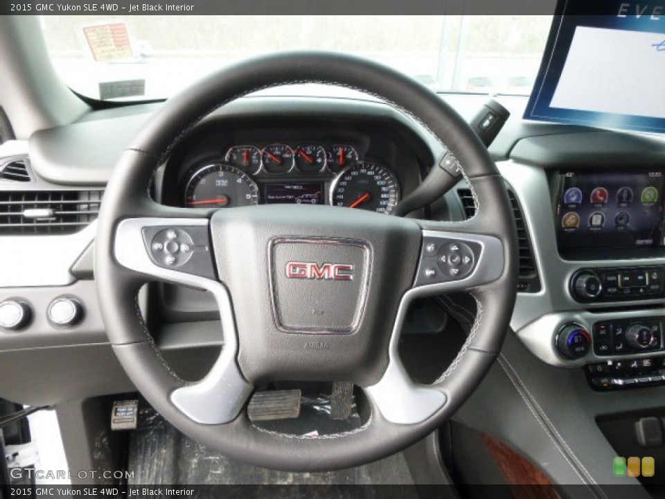 Jet Black Interior Steering Wheel for the 2015 GMC Yukon SLE 4WD #91577678