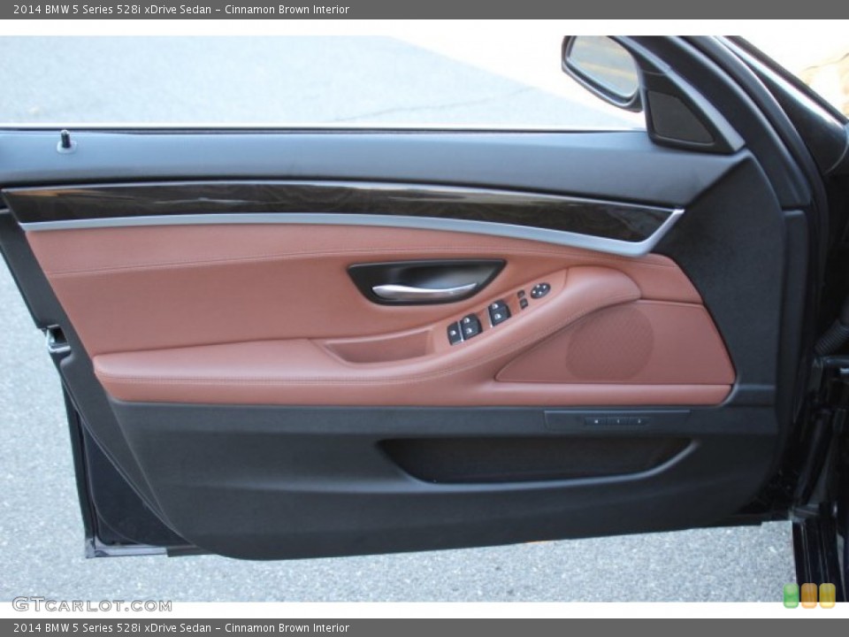 Cinnamon Brown Interior Door Panel for the 2014 BMW 5 Series 528i xDrive Sedan #91578929