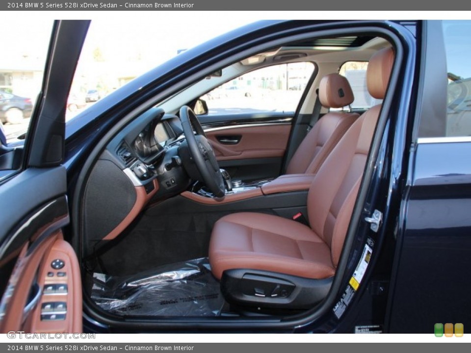 Cinnamon Brown Interior Front Seat for the 2014 BMW 5 Series 528i xDrive Sedan #91578962