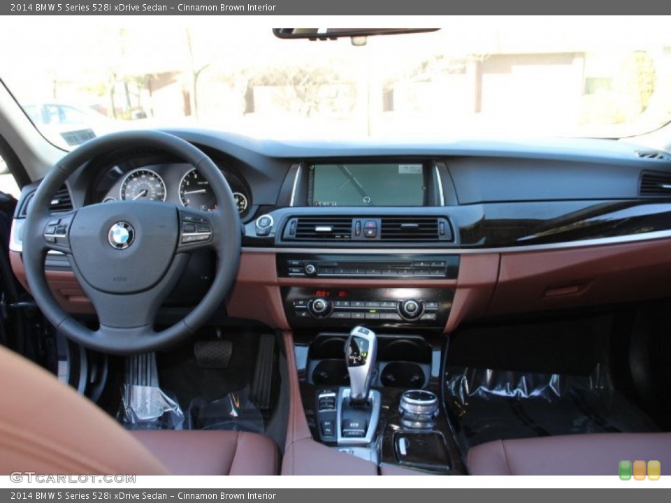 Cinnamon Brown Interior Dashboard for the 2014 BMW 5 Series 528i xDrive Sedan #91579001