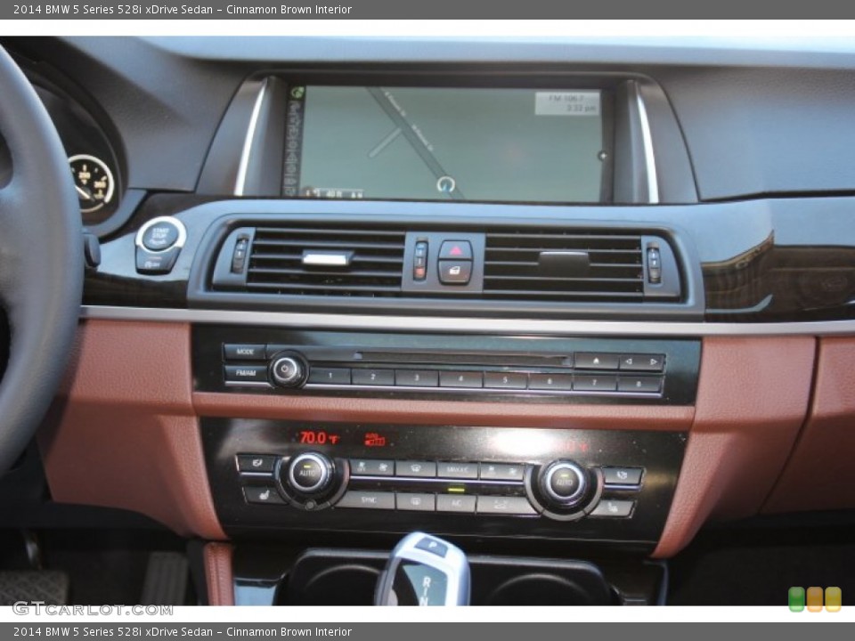 Cinnamon Brown Interior Controls for the 2014 BMW 5 Series 528i xDrive Sedan #91579016