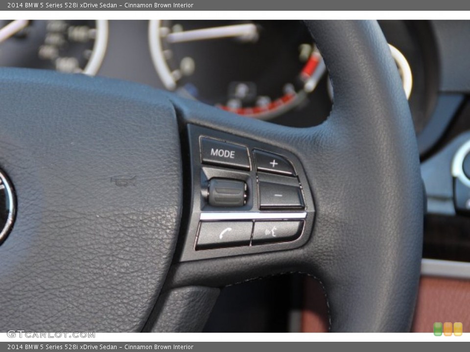 Cinnamon Brown Interior Controls for the 2014 BMW 5 Series 528i xDrive Sedan #91579083