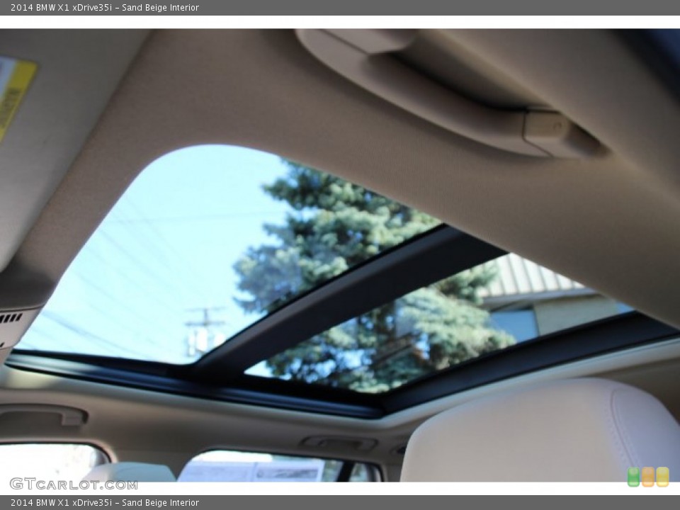 Sand Beige Interior Sunroof for the 2014 BMW X1 xDrive35i #91579664