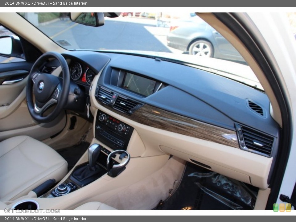 Sand Beige Interior Dashboard for the 2014 BMW X1 xDrive35i #91579748