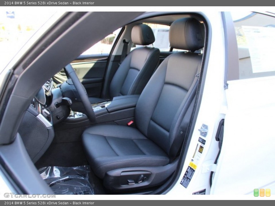 Black Interior Front Seat for the 2014 BMW 5 Series 528i xDrive Sedan #91580654