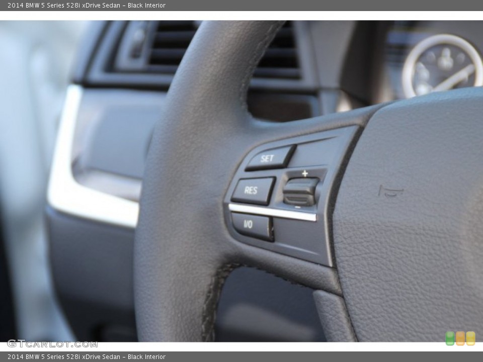 Black Interior Controls for the 2014 BMW 5 Series 528i xDrive Sedan #91580738