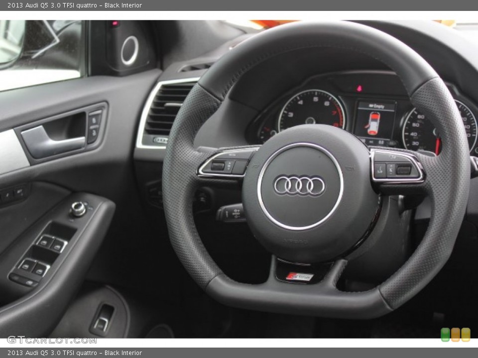 Black Interior Steering Wheel for the 2013 Audi Q5 3.0 TFSI quattro #91585436