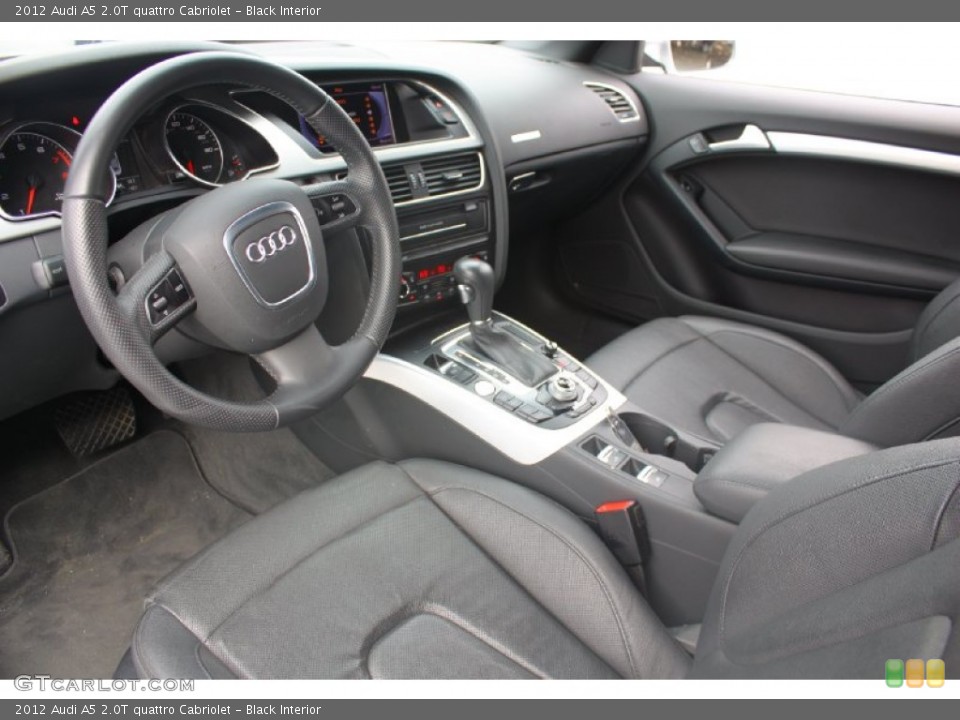 Black Interior Photo for the 2012 Audi A5 2.0T quattro Cabriolet #91585679