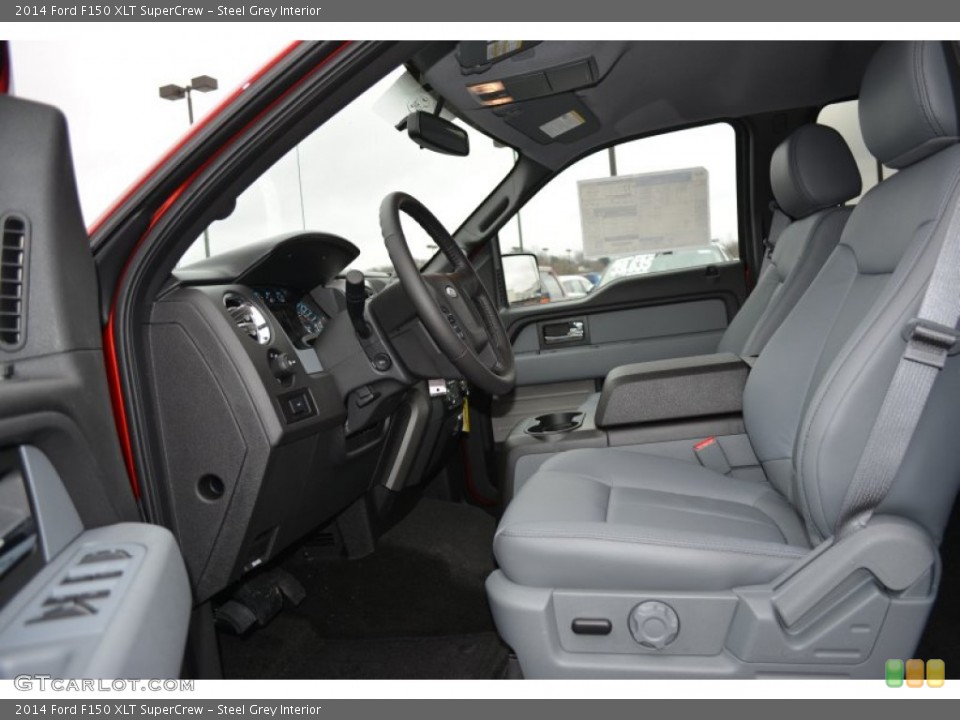 Steel Grey Interior Photo for the 2014 Ford F150 XLT SuperCrew #91588766