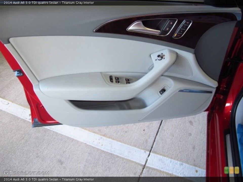 Titanium Gray Interior Door Panel for the 2014 Audi A6 3.0 TDI quattro Sedan #91589294