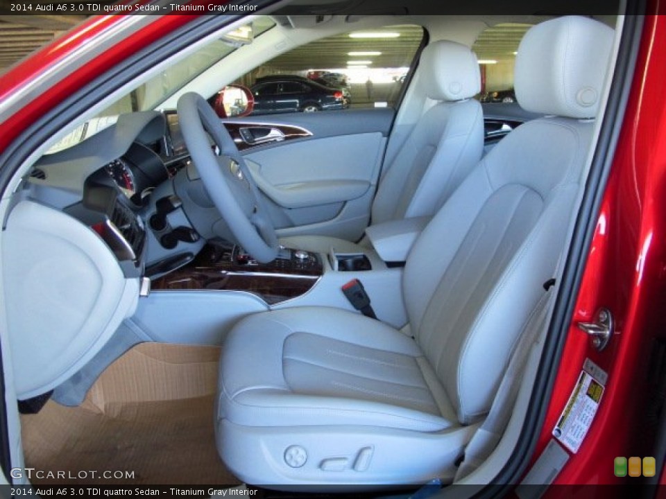 Titanium Gray Interior Photo for the 2014 Audi A6 3.0 TDI quattro Sedan #91589300
