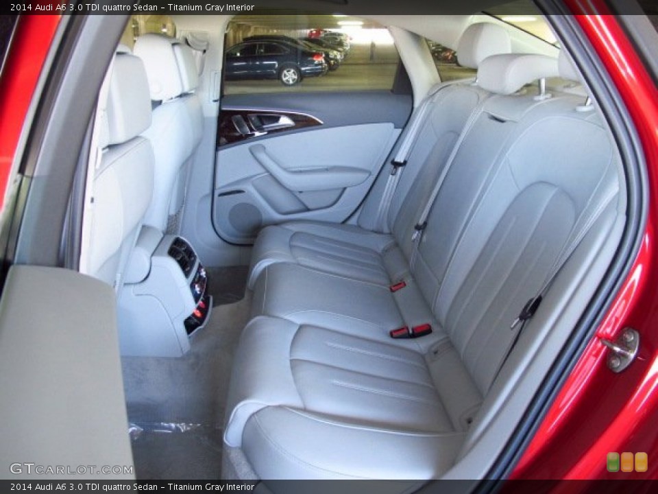 Titanium Gray Interior Rear Seat for the 2014 Audi A6 3.0 TDI quattro Sedan #91589318
