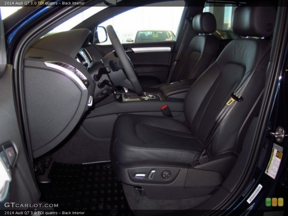 Black Interior Front Seat for the 2014 Audi Q7 3.0 TDI quattro #91590965