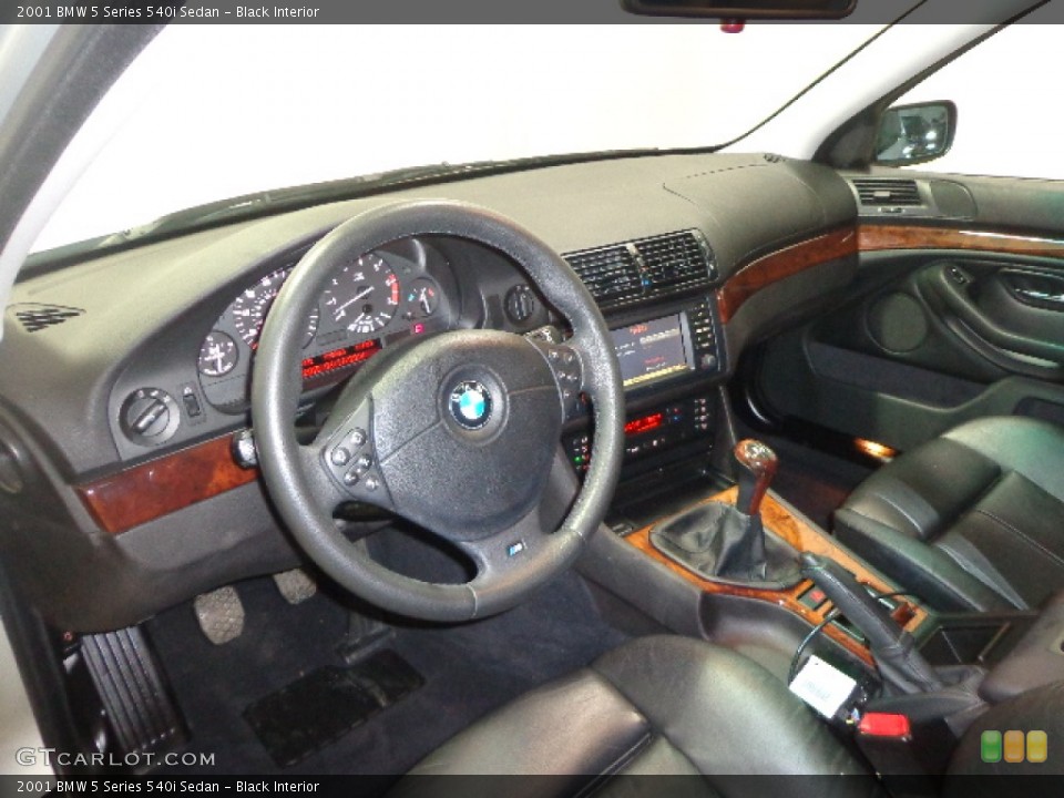 Black Interior Prime Interior for the 2001 BMW 5 Series 540i Sedan #91594559