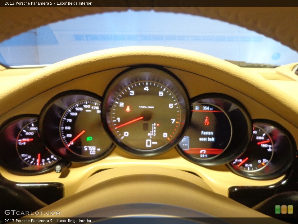 Luxor Beige Interior Gauges for the 2013 Porsche Panamera S #91596448
