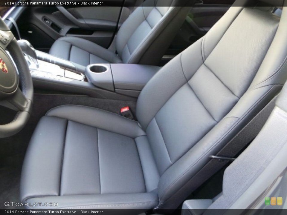 Black Interior Front Seat for the 2014 Porsche Panamera Turbo Executive #91614738