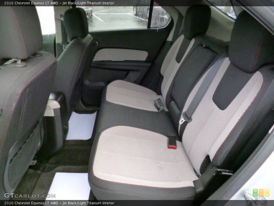 Jet Black/Light Titanium Interior Rear Seat for the 2010 Chevrolet Equinox LT AWD #91614909