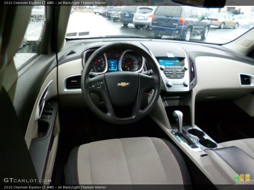 Jet Black/Light Titanium Interior Dashboard for the 2010 Chevrolet Equinox LT AWD #91614931