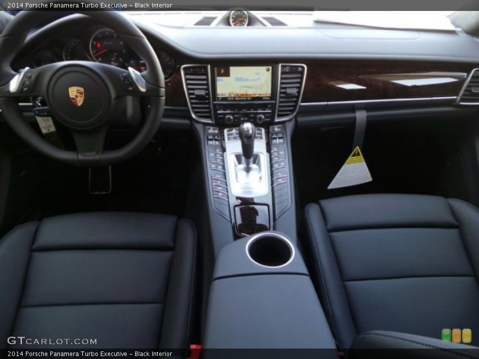 Black Interior Dashboard for the 2014 Porsche Panamera Turbo Executive #91615137