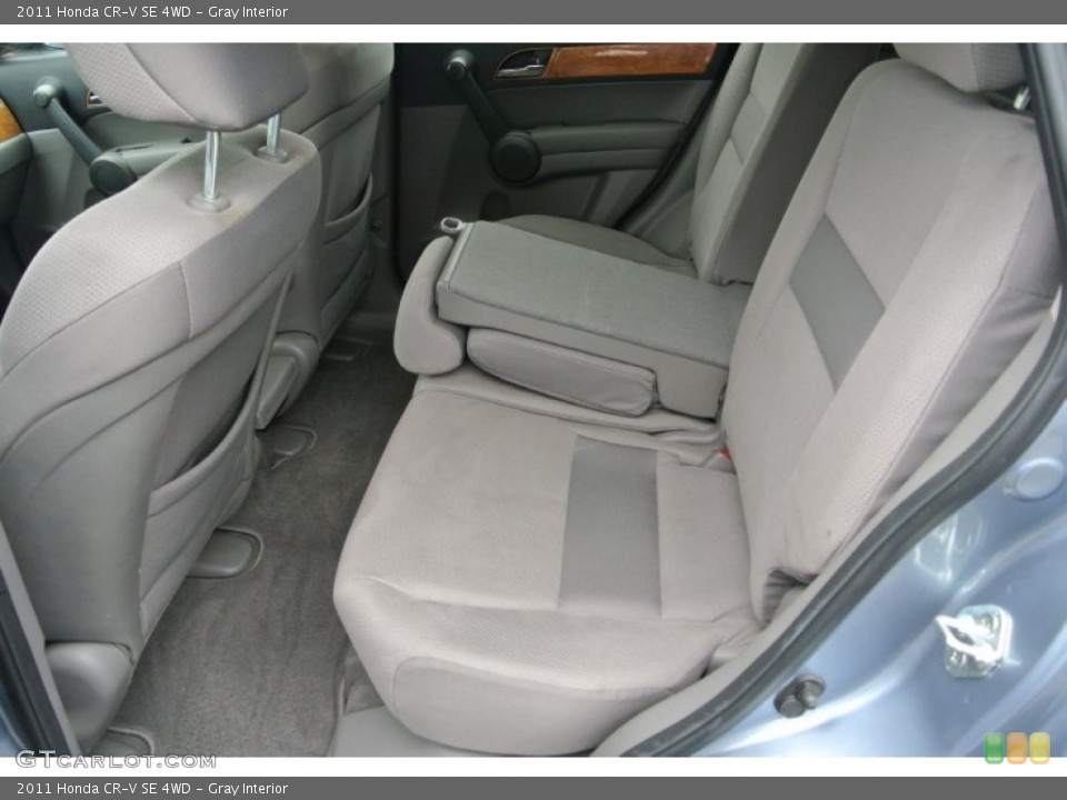 Gray Interior Rear Seat for the 2011 Honda CR-V SE 4WD #91616261
