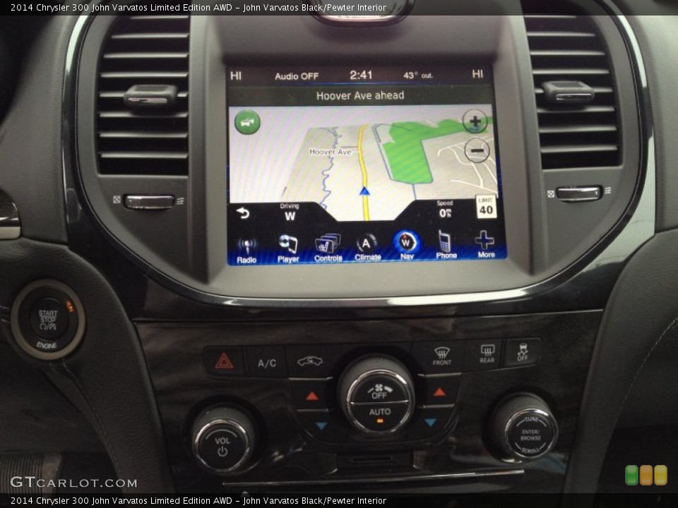 John Varvatos Black/Pewter Interior Navigation for the 2014 Chrysler 300 John Varvatos Limited Edition AWD #91616922