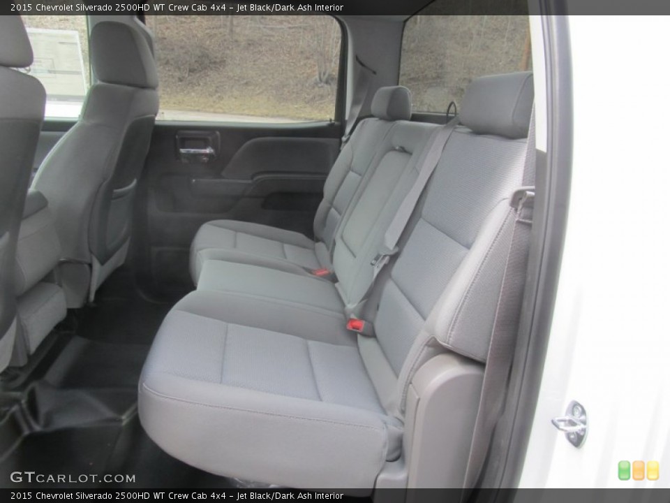 Jet Black/Dark Ash Interior Rear Seat for the 2015 Chevrolet Silverado 2500HD WT Crew Cab 4x4 #91617402