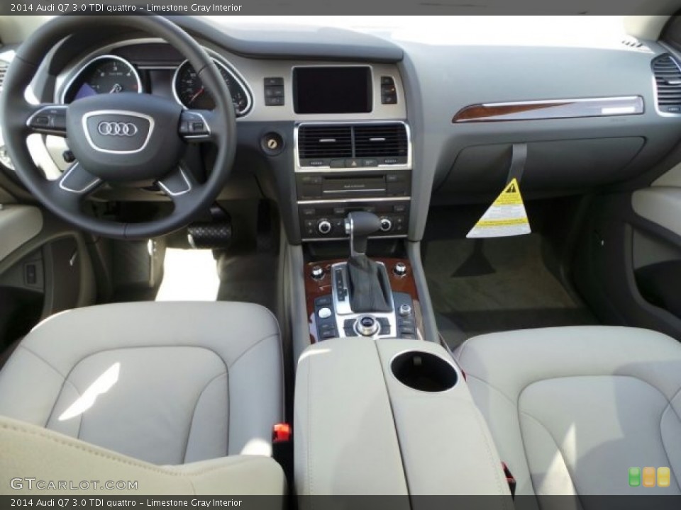 Limestone Gray Interior Photo for the 2014 Audi Q7 3.0 TDI quattro #91618647