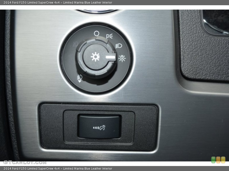 Limited Marina Blue Leather Interior Controls for the 2014 Ford F150 Limited SuperCrew 4x4 #91618670