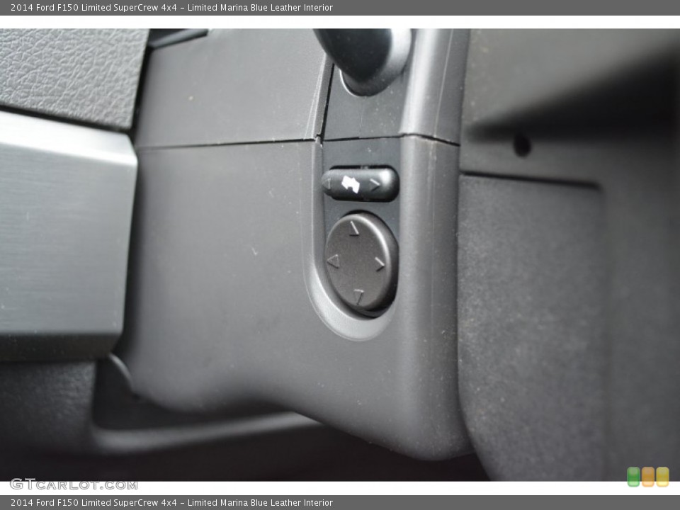 Limited Marina Blue Leather Interior Controls for the 2014 Ford F150 Limited SuperCrew 4x4 #91618683