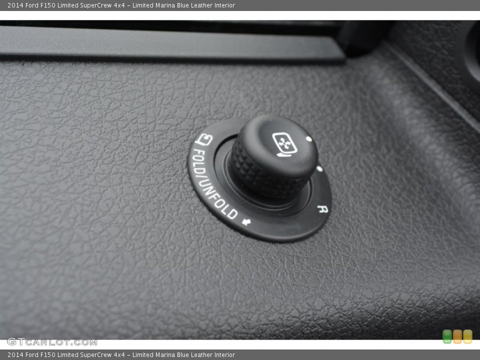 Limited Marina Blue Leather Interior Controls for the 2014 Ford F150 Limited SuperCrew 4x4 #91618698