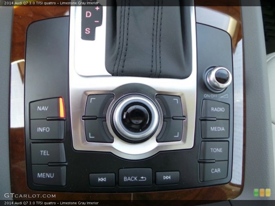 Limestone Gray Interior Controls for the 2014 Audi Q7 3.0 TFSI quattro #91619163
