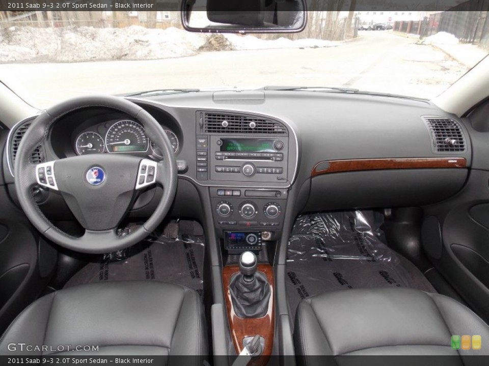 Black Interior Dashboard for the 2011 Saab 9-3 2.0T Sport Sedan #91622394