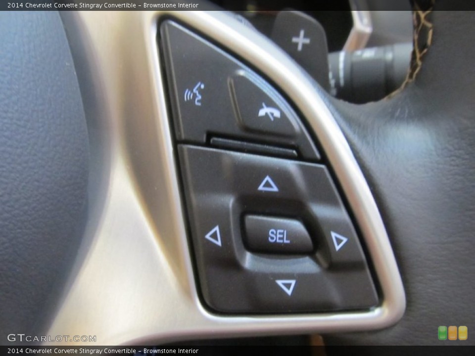 Brownstone Interior Controls for the 2014 Chevrolet Corvette Stingray Convertible #91622412