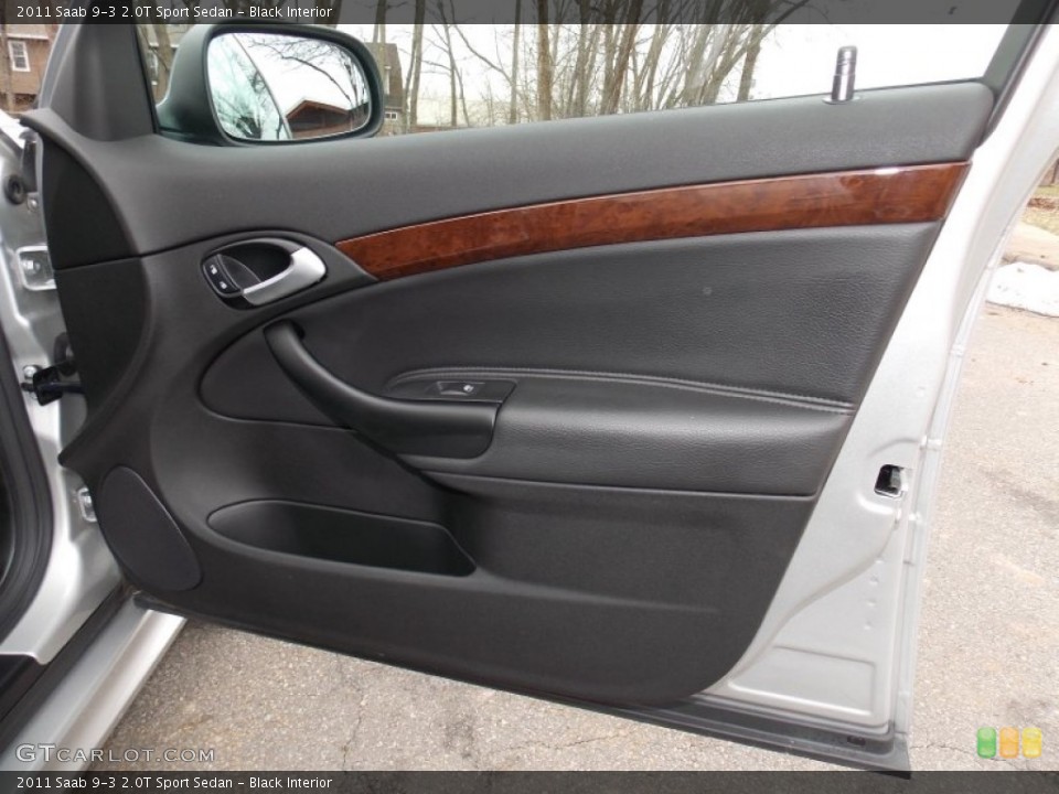 Black Interior Door Panel for the 2011 Saab 9-3 2.0T Sport Sedan #91622496