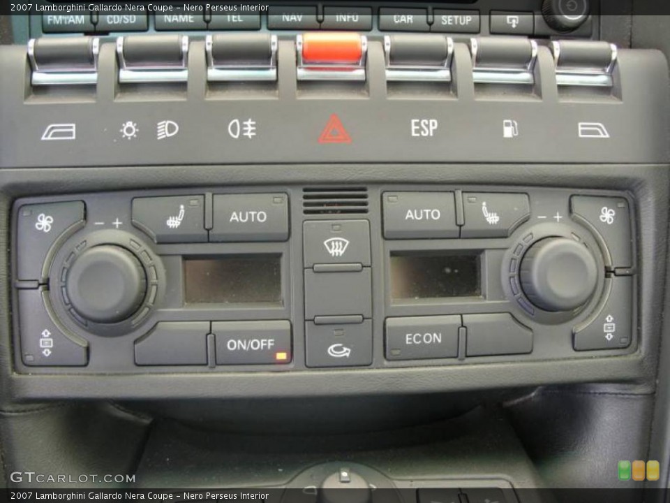 Nero Perseus Interior Controls for the 2007 Lamborghini Gallardo Nera Coupe #9162307