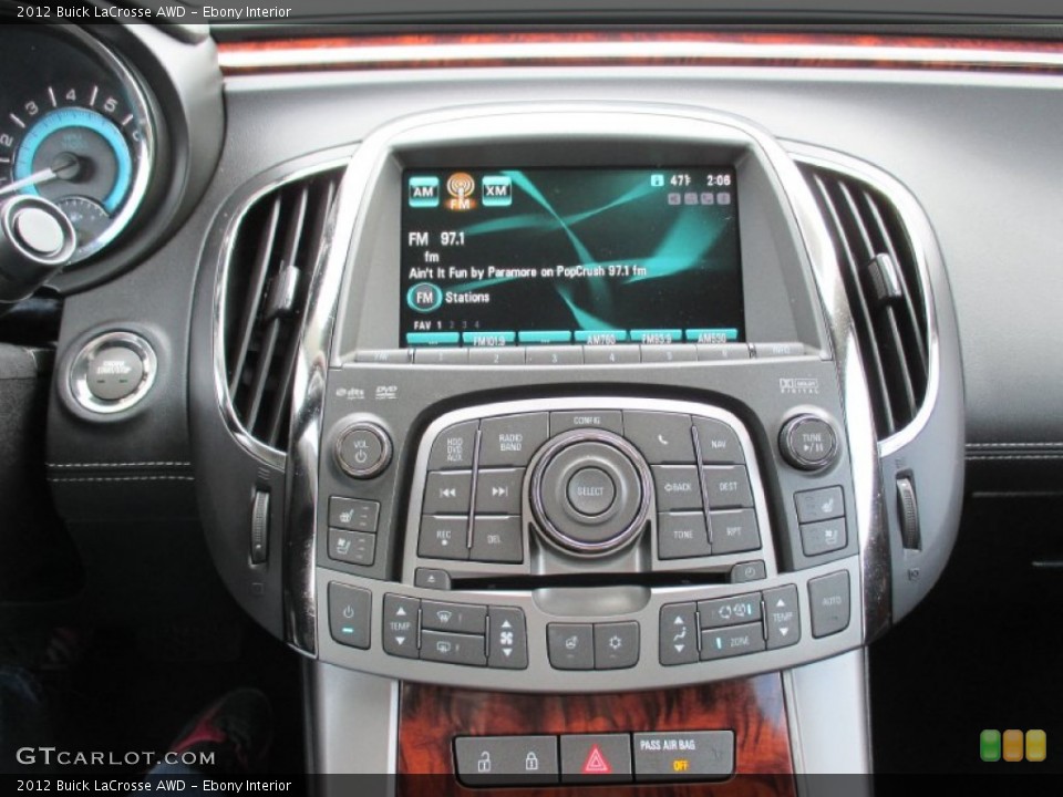 Ebony Interior Controls for the 2012 Buick LaCrosse AWD #91623744
