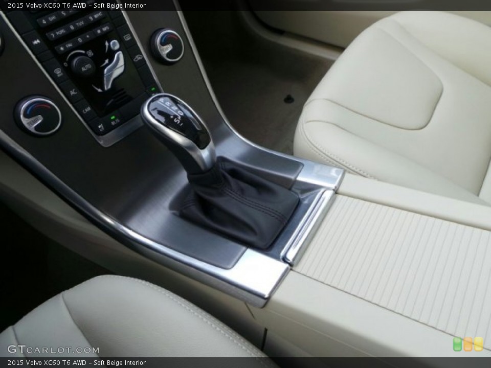 Soft Beige Interior Transmission for the 2015 Volvo XC60 T6 AWD #91625476