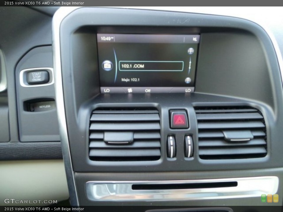 Soft Beige Interior Controls for the 2015 Volvo XC60 T6 AWD #91625535