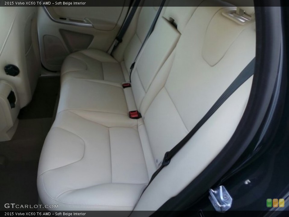 Soft Beige Interior Rear Seat for the 2015 Volvo XC60 T6 AWD #91625655