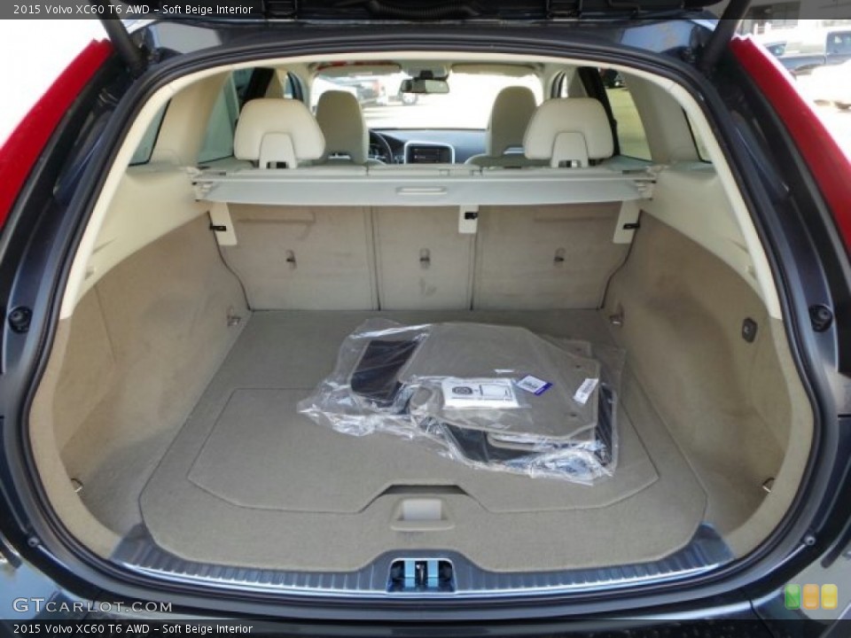 Soft Beige Interior Trunk for the 2015 Volvo XC60 T6 AWD #91625727