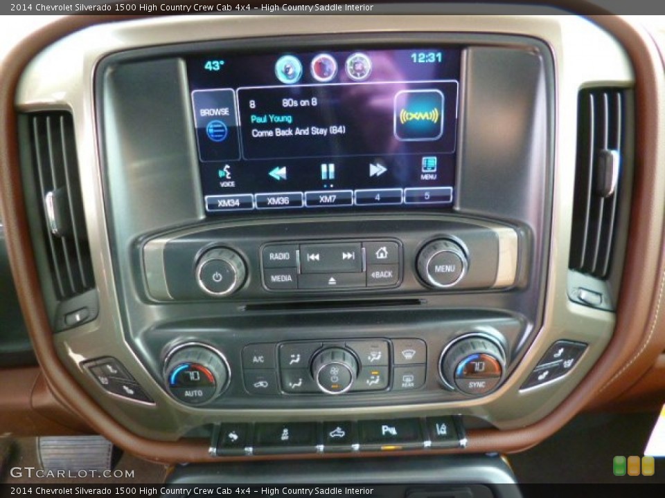 High Country Saddle Interior Controls for the 2014 Chevrolet Silverado 1500 High Country Crew Cab 4x4 #91628112