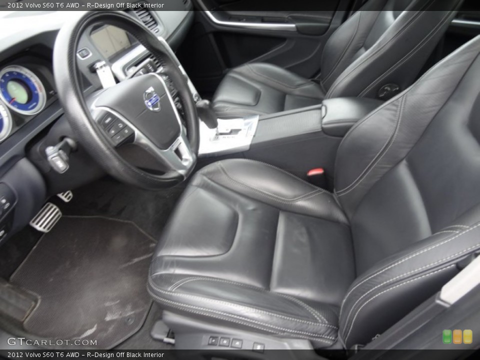R-Design Off Black Interior Photo for the 2012 Volvo S60 T6 AWD #91634565