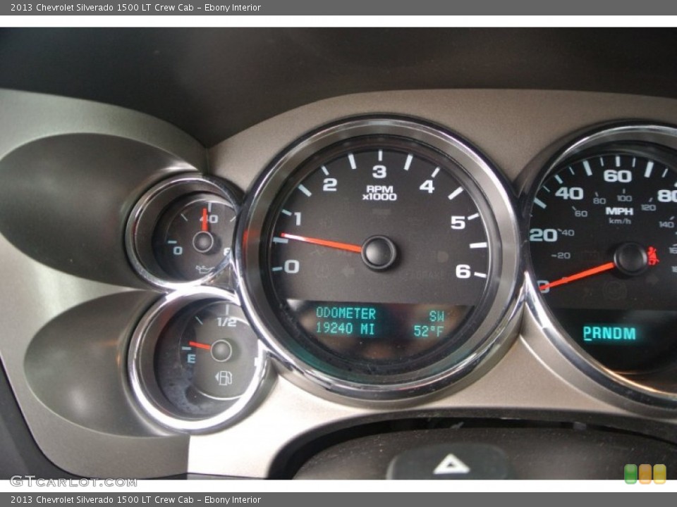 Ebony Interior Gauges for the 2013 Chevrolet Silverado 1500 LT Crew Cab #91638255