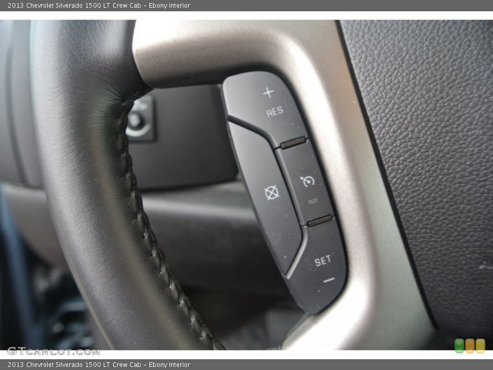 Ebony Interior Controls for the 2013 Chevrolet Silverado 1500 LT Crew Cab #91638264