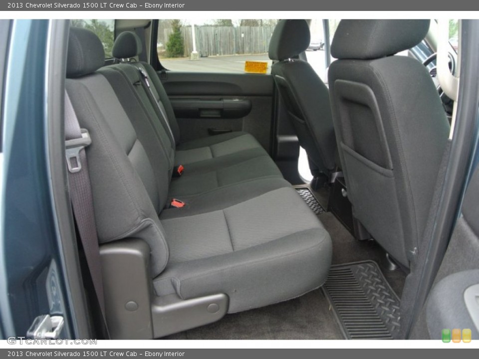 Ebony Interior Rear Seat for the 2013 Chevrolet Silverado 1500 LT Crew Cab #91638291