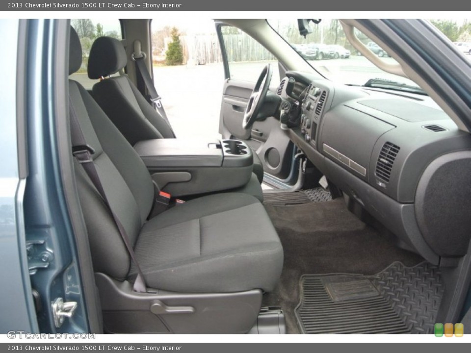Ebony Interior Front Seat for the 2013 Chevrolet Silverado 1500 LT Crew Cab #91638300