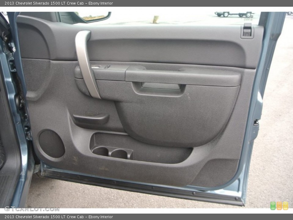 Ebony Interior Door Panel for the 2013 Chevrolet Silverado 1500 LT Crew Cab #91638309