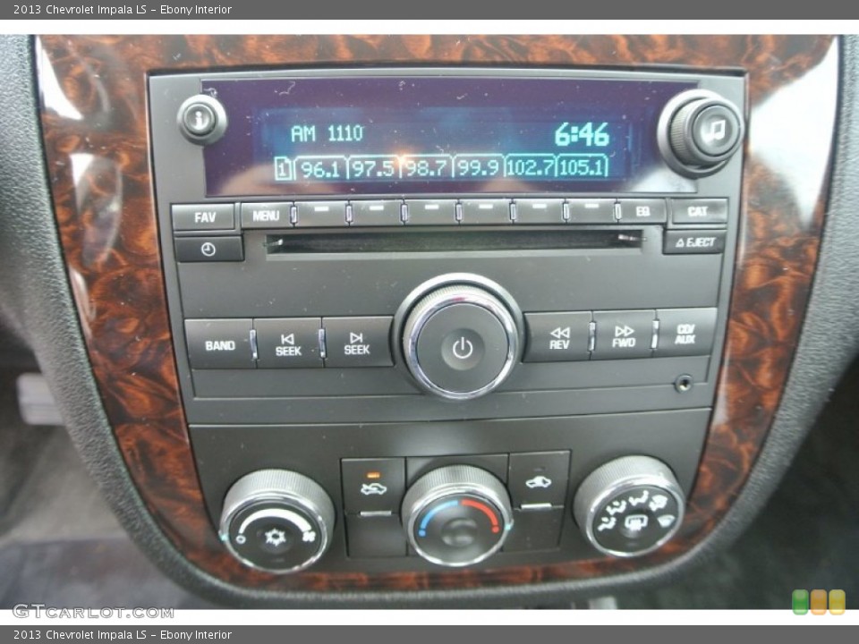 Ebony Interior Controls for the 2013 Chevrolet Impala LS #91638432