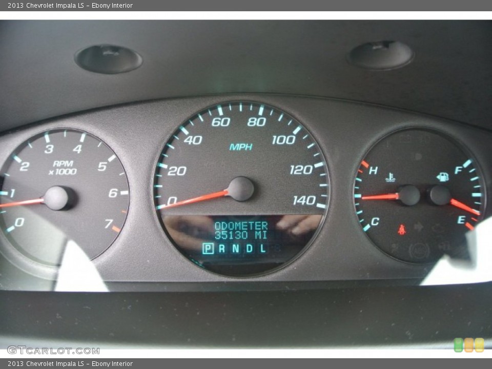 Ebony Interior Gauges for the 2013 Chevrolet Impala LS #91638441