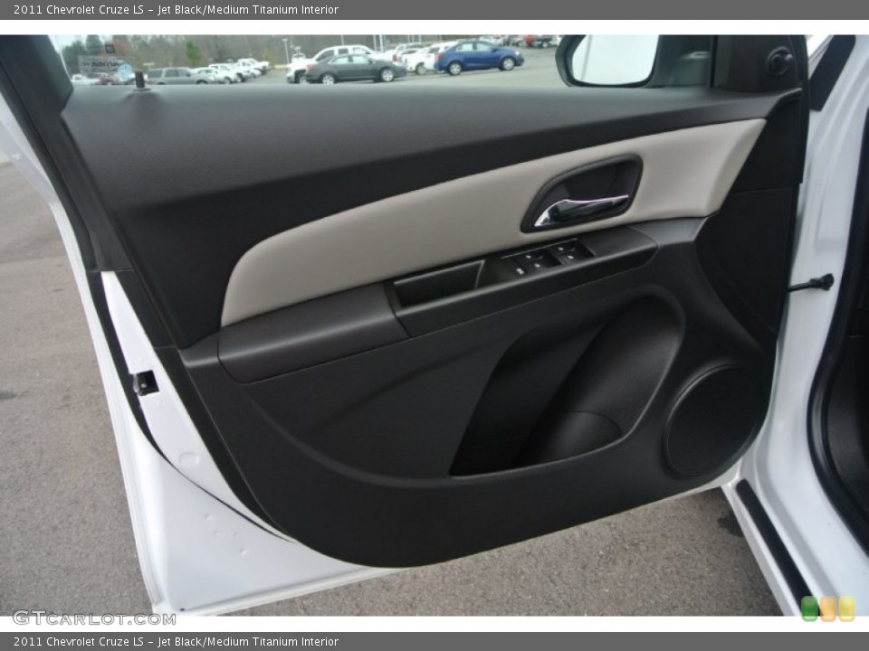 Jet Black/Medium Titanium Interior Door Panel for the 2011 Chevrolet Cruze LS #91638612